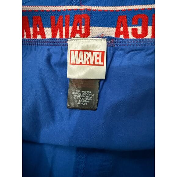 Marvel Captain America Shield Blue Short Boxer Briefs Mens Large - Picture 2 of 5